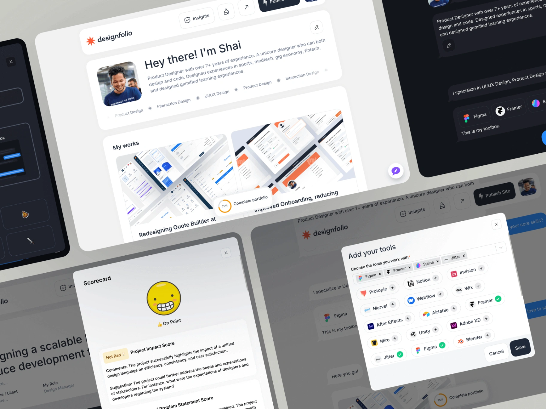 Designfolio: No-Code Portfolio Builder for 9,000+ Users (An Idea I Brought to Life)